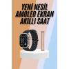 Nevamel 49mm Akıllı Saat Amoled Ekranlı Kadın Erkek Kol Saati Plastik Kordon