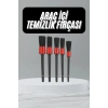 Nevamel® 5 Adet Oto Detaylı Temizleyici Araç İçi Temizlik Fırça Seti Koltuk Döşeme Kapı Toz Alma Fırçası