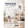 Nevamel® 5 Kademeli Hız Ayarıyla Güçlü Hava Akışlı Dikey Vantilatör
