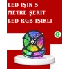 Nevamel 5 Metre Kumandalı RGB Şerit LED Aydınlatma