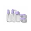Nevamel® 5 Parça Seyahat Banyo Seti 30 ml Şeffaf Taşınabilir Şişe Seti