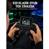 Nevamel® 520 Oyunlu Taşınabilir El Oyun Konsolu TV Bağlantılı Şarjlı Gamepad