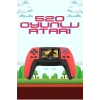 Nevamel 520 Retro Oyunlu El Konsolu Atari Oyun Konsolu Taşınabilir