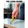 Nevamel® 5’li Profesyonel Metal Falçata Seti Ergonomik Saplı Çok Amaçlı Kesici Maket Bıçağı