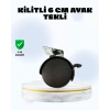 Nevamel® 6 cm Kilitli Tekerlek Ayak Tek Adet