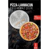Nevamel® 6 lı  Paslanmaz Çelik Pizza-Lahmacun Tepsisi – Delikli Tasarım ile Mükemmel Pişirme  28 cm