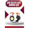 Nevamel 7 Modlu Mini Led Lamba Anahtarlık USB Şarjlı Kamp İçin Taşınabilir