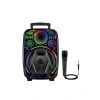 Nevamel® 8 İnç Taşınabilir Karaoke Hoparlör Mikrofonlu RGB Işıklı Bluetooth Speaker