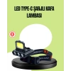 Nevamel® 800 Lumen Çok Fonksiyonlu LED Kafa Lambası Type C Şarjlı