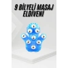 Nevamel® 9 Bilyeli Masaj Eldiveni Tüm Vücut Masajına Uygun Kafa Masaj Aleti