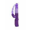 Nevamel® A-Toys Anal-Vajinal Vantuzlu Vibratör, Mor, 22 Cm