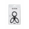 Nevamel® A-Toys Kraken Üçlü Penis Halkası, Silikon, Siyah, 10 Cm