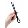 Nevamel® A-Toys Nın Iki Boncuklu Penisine Kement, Silikon, Siyah, 19,5 Cm