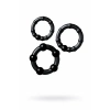 Nevamel® A-Toys Penis Halka Seti, Tpe, Siyah, Ø 3,5/3/2 Cm