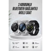 Nevamel® Akıllı Saat Amoled Ekran Bluetooth Bağlantılı Sesli Görüşme Nabız Ölçer