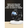 Nevamel® Akıllı Saat Amoled Ekran Metal Ve Deri Kordonlu Uyku ve Sağlık Takibi Titreşimli