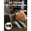 Nevamel® Akıllı Saat Çoklu Kordon Seçeneği Amoled Ekran Çok Fonksiyonlu Bluetooth Bağlantılı Yeni Nesil