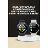 Nevamel® Akıllı Saat Çoklu Kordon Seçeneği Amoled Ekran Çok Fonksiyonlu Bluetooth Bağlantılı Yeni Nesil