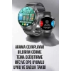 Nevamel® Akıllı Saat Metal Kordonlu GPS ve NFC Uyumlu Arama Cevaplayan
