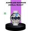 Nevamel® Akıllı Saat Metal Kordonlu Tam Ekran AMOLED – Arama ve Sağlık Takip Özellikli