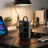 Nevamel® Akım Korumalı 3 Prizli 3 USB Girişli Uzatma Kablosu