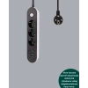 Nevamel Akım Korumalı Anahtarlı USB Girişli Üçlü Priz