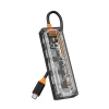 Nevamel ALLY 5in1 Type-c To USB3.0 + USB2.0 *2 + Type-c PD 100W + HDMI Çoğaltıcı Transparan Hub-(5775)