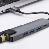 Nevamel ALLY 5İN1  USB 3.1 Type C To HDMI 2xusb 3.0 RJ45 Ethernet Dönüştürücü Adaptör-(5775)