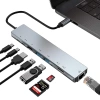 Nevamel Ally 8 Port Usb 8in1 3.0 Type-C Hdmi 3XUSB+2 PD) RJ45 Hub Adaptör Çoklayıcı TF SD Kart-(5775)