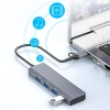 Nevamel ALLY ADS-305D 4in1 USB/Type-C to 4X USB3.0 HUB Çoğaltıcı Çevirici Dönüştürücü Adaptör-(5775)