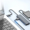 Nevamel ALLY ADS-305D 4in1 USB/Type-C to 4X USB3.0 HUB Çoğaltıcı Çevirici Dönüştürücü Adaptör-(5775)