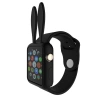 Nevamel Ally Apple Watch 1-2-3-4 42mm Tavşan Figürü Silikon Kılıf-(5775)