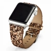 Nevamel Ally Apple Watch 7-8 41mm 6-5-4 40mm Kayış Kordon Deri Sim İşlemeli 3-2-1 38mm-(5775)