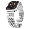 Nevamel Ally Apple Watch 7-8 41mm 6-5-4 40mm Kayış Kordon Paslanmaz Çelik 3-2-1 38mm-(5775)