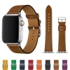 Nevamel Ally Apple Watch 7-8 41mm 6-5-4 40mm Single Coil Deri Kayış Kordon 3-2-1 38mm-(5775)