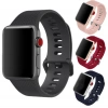 Nevamel Ally Apple Watch 7-8 41mm 6-5-4 40mm Sport Soft Silikon Kayış Watchbelt 3-2-1 38mm-(5775)
