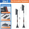 Nevamel® ALLY Araba Kar Fırçası Kar Küreği Teleskopik Döndürülebilir Araç Kar Fırçası-(5775)