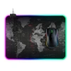 Nevamel ALLY Dünya Desenli RGB Led Işıklı Oyuncu Mouse Pad 300*250*4MM-(5775)