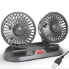 Nevamel® ALLY F410 USB Çift Başlıklı Araç Fanı Oto Fan Vantilatör-(5775)