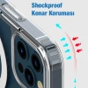 Nevamel ALLY iPhone 13 Pro Magsafe Uyumlu Manyetik Kılıf Silikon Kılıf-(5775)