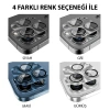 Nevamel ALLY iPhone 15 Pro-15 Pro Max Metal Tempered Kamera Lens Koruyucu-(5775)