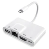 Nevamel ALLY İPhone 3İN1 Lightning HDMI RJ45 OTG Digital AV Adaptör Hub-(5775)