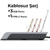 Nevamel ALLY Multiport 10W Wireless Kablosuz Şarj Cihazı Organizer Stand-(5775)