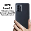 Nevamel Ally OPPO Reno6 Z Kılıf Kamera Korumalı Ultra İnce Şeffaf Silikon Kılıf-(5775)