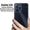 Nevamel Ally Realme C35 Kılıf Kamera Korumalı Ultra İnce Şeffaf Silikon Kılıf-(5775)
