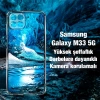 Nevamel Ally SM Galaxy M33 5G (SM-M336B) Kılıf Kamera Korumalı Ultra İnce Şeffaf Kılıf-(5775)