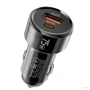 Nevamel® ALLY TurboCharge 75W Araç Şarj Cihazı – Çift Port (USB-C + USB-A-(5775)