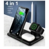 Nevamel ALLY W58 15W Qi Hızlı Şarj 4 in 1 iPhone+ AirPods Pro Kablosuz Şarj Standı-(5775)