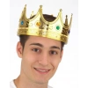 NEVAMEL Altın Renk Yetişkin Çocuk Uyumlu Kral Tacı 60 cm