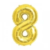 Nevamel Altın Sarısı Folyo Rakam Balon 1 Metre
